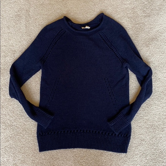 J Crew roll neck linen style summer sweater - Picture 1 of 3